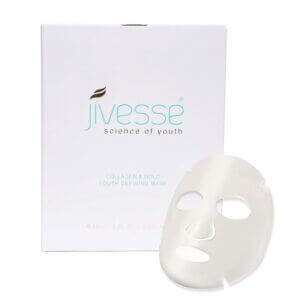 Better than Botox, The injection free solution to younger looking skin. Soothe and hydrate your skin with Jivesse's Collagen Gold Mask. The mask helps minimise fine lines and wrinkles, While improving skin’s overall texture. The Mask Suitable for all skin tones and types, The Pure Gold in Jivesse Gold Collagen Mask is a Safer alternative to Botox.