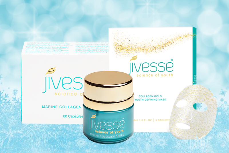 Jivesse Product Suitable for all Skin types, In all season. Jivesse Skincare, Vitamin and Elixir Anti-Aging, Marine Collagen Capsules, Mask for Skin Smoothness. Work from Inside and Outside to Feel Revitalised and Have a Yothful looking Glow.